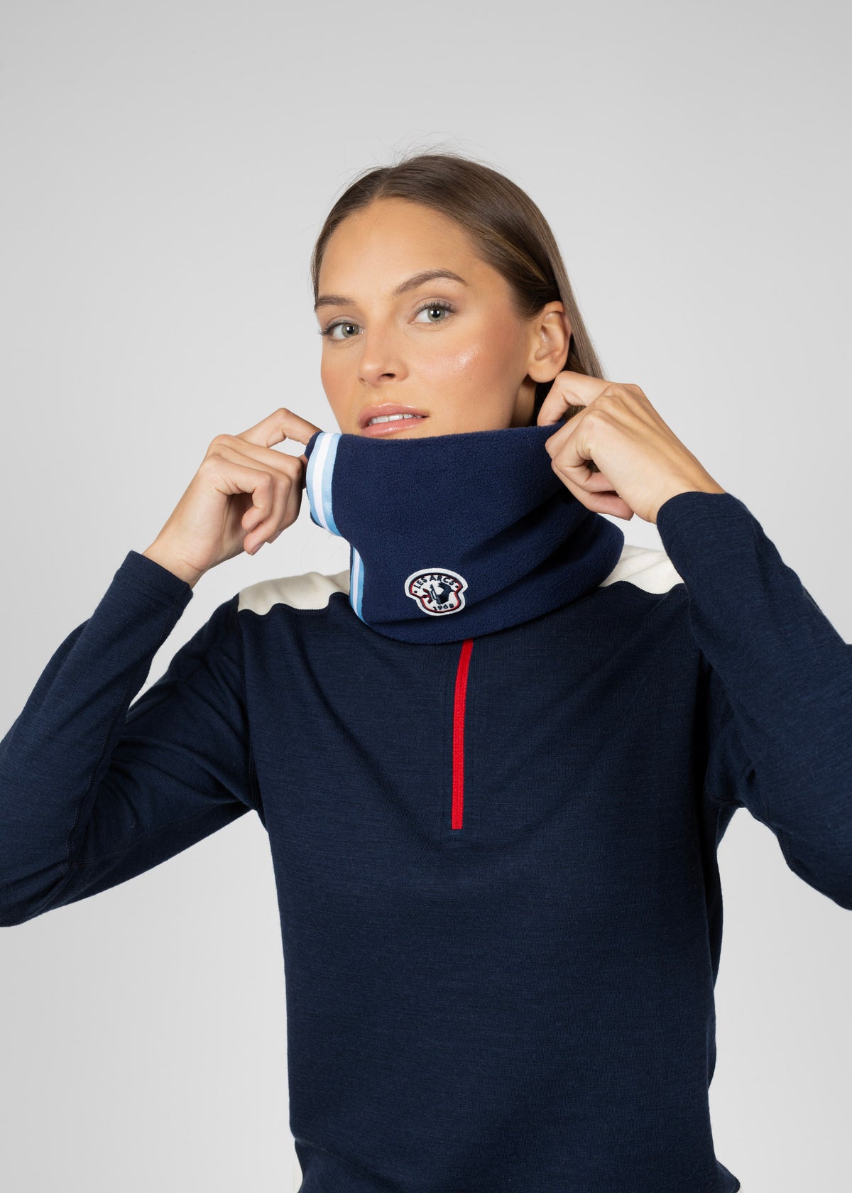 Camille LTD neckwarmer Argentina navy
