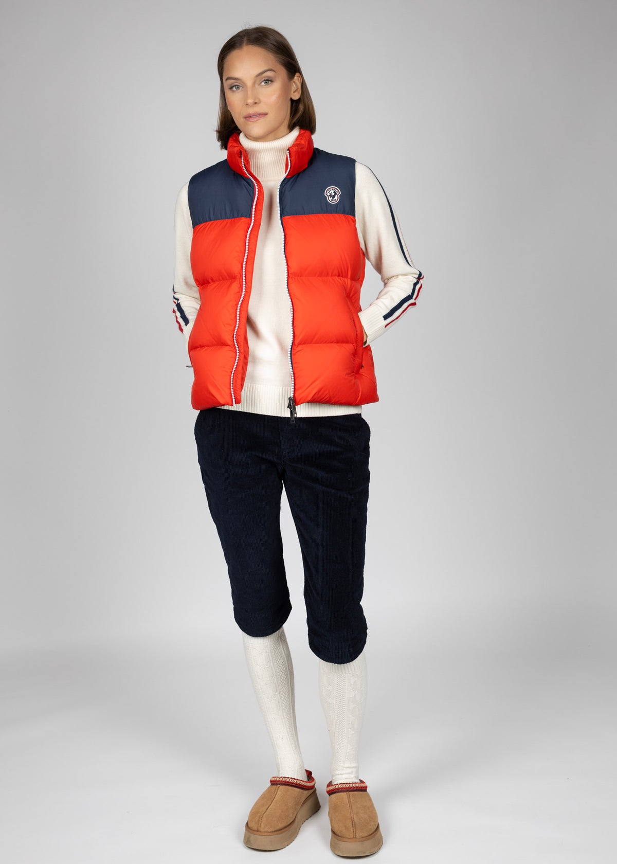 Coco down vest W ski patrol