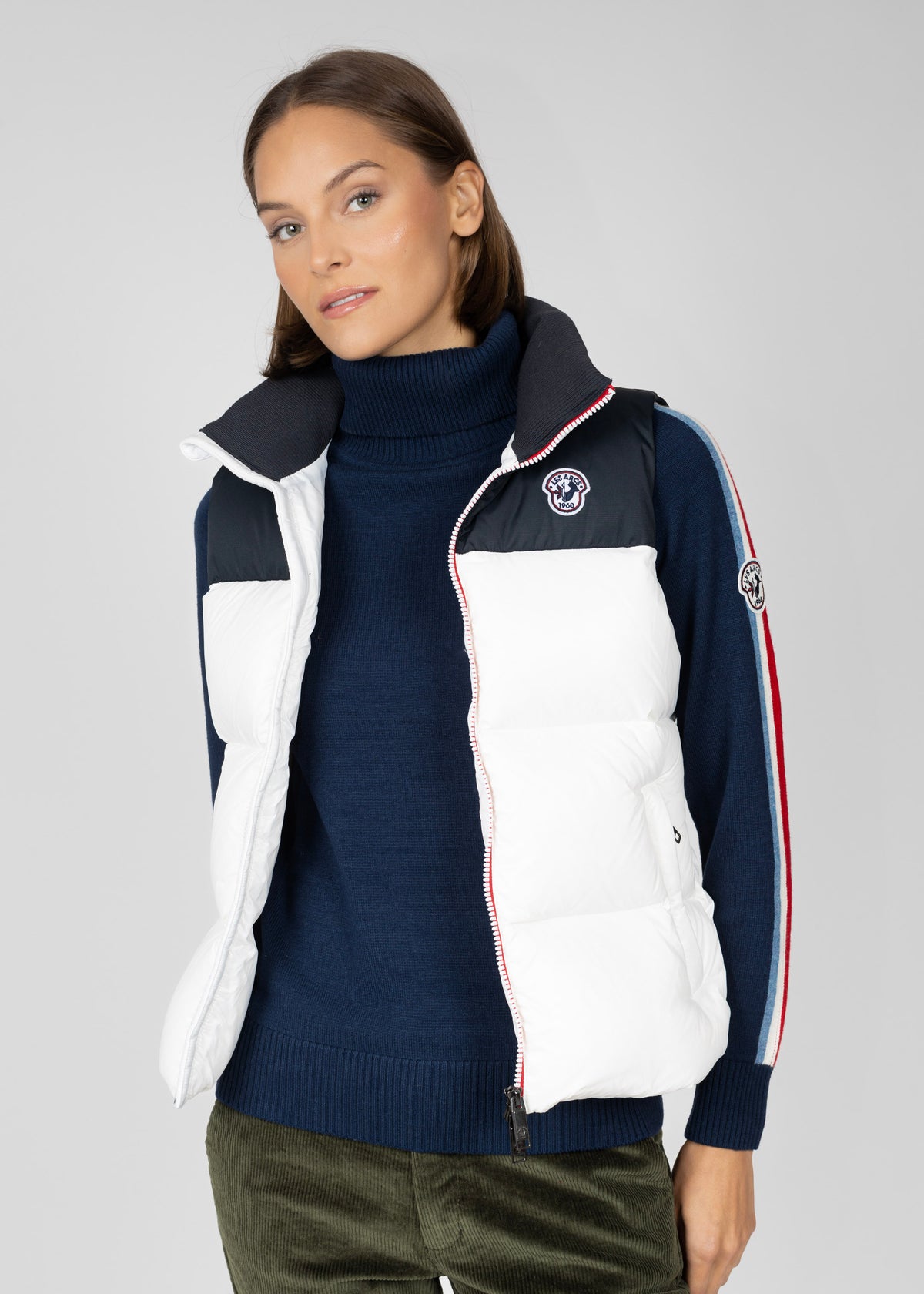 Coco down vest W white