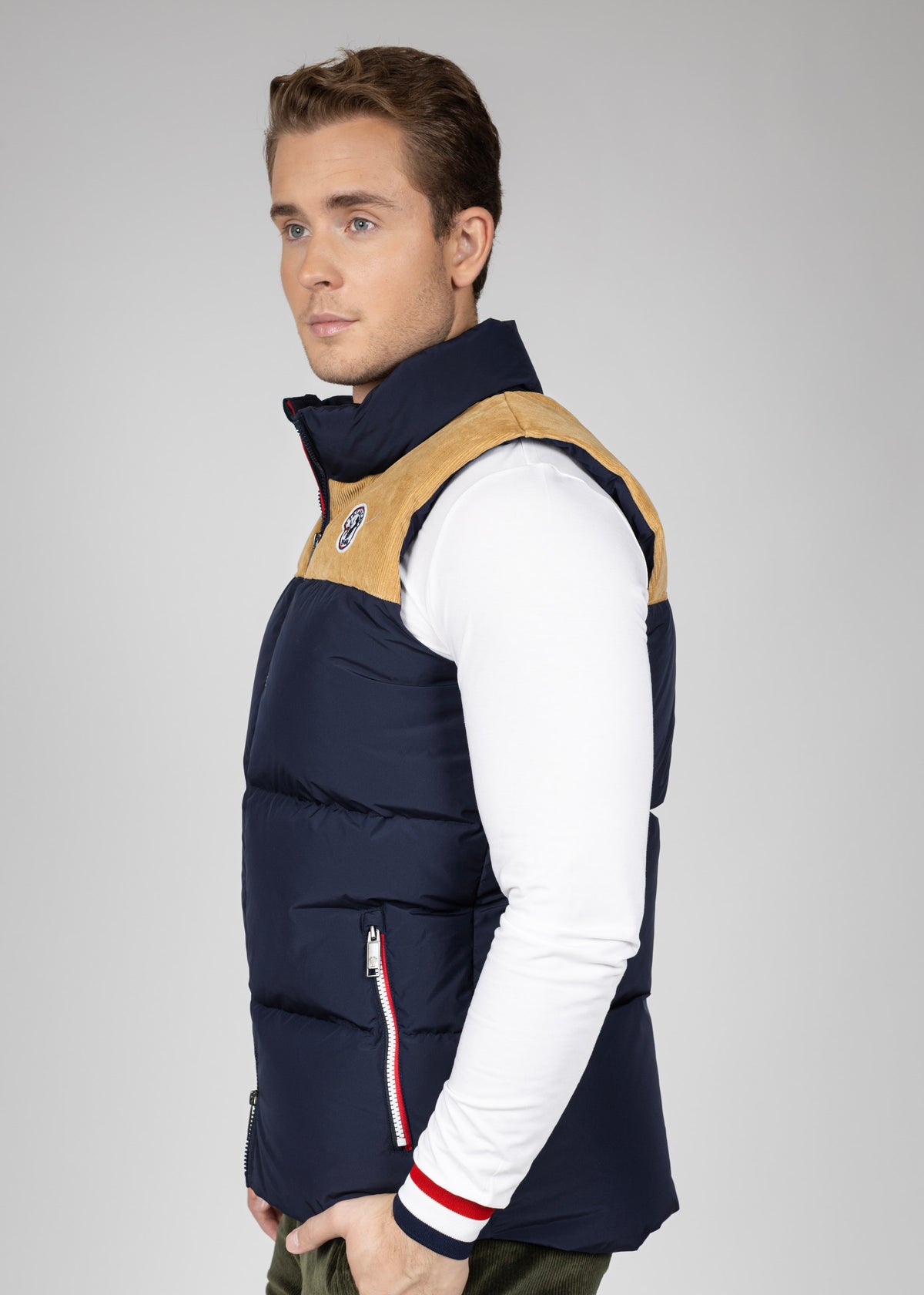 Roger LTD down vest M navy