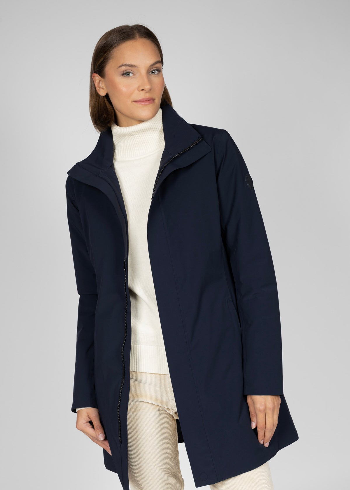 Chanel winter coat W navy