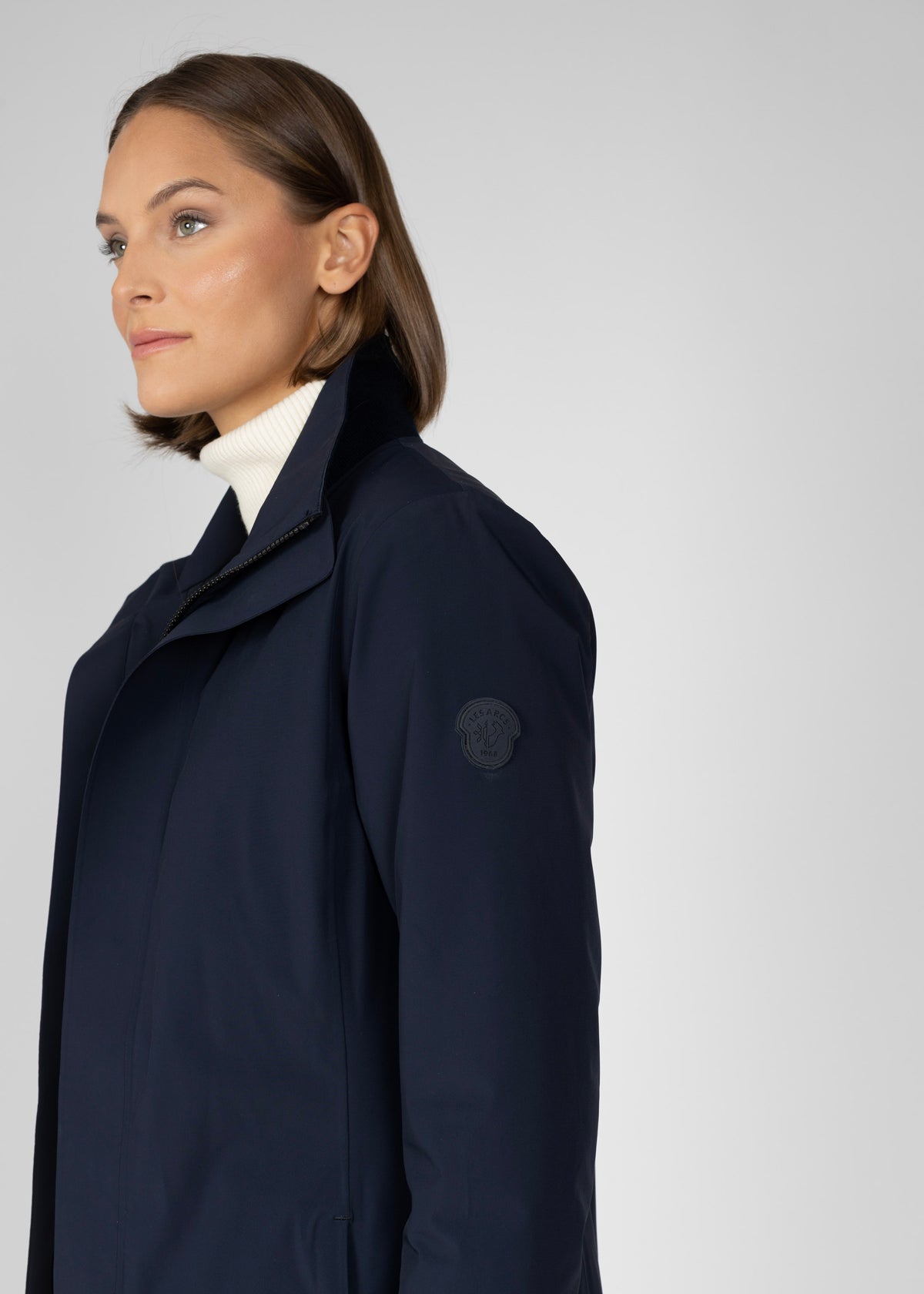 Chanel winter coat W navy