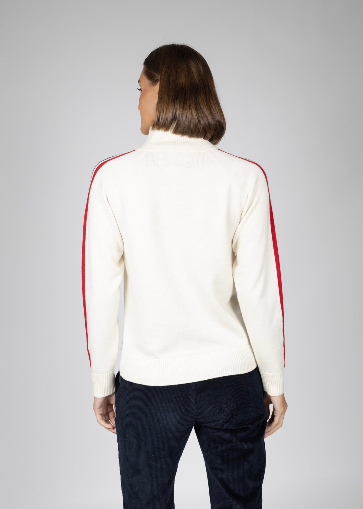 Aline roll neck W white