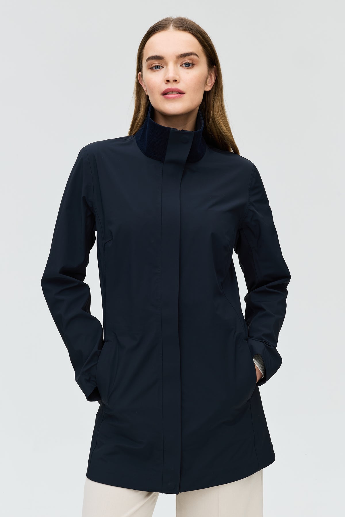 Reine coat W navy