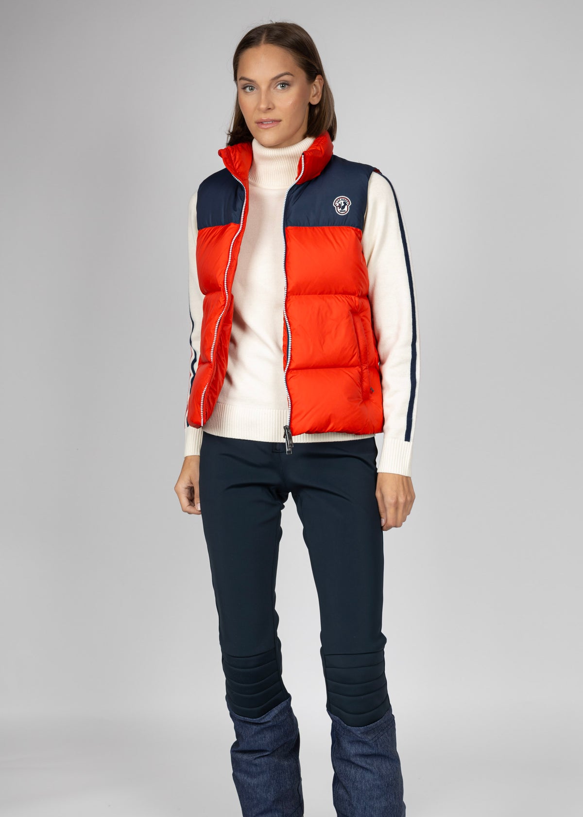 Coco down vest W ski patrol