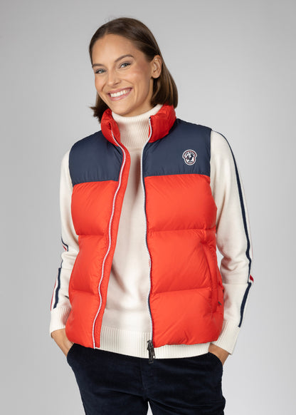 Coco down vest W ski patrol