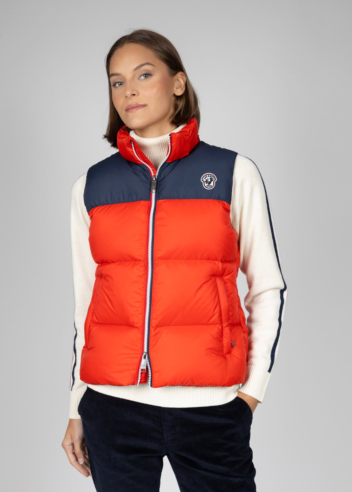 Coco down vest W ski patrol