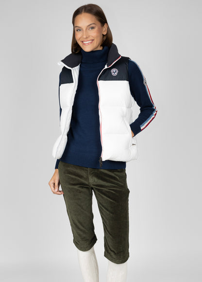 Coco down vest W white