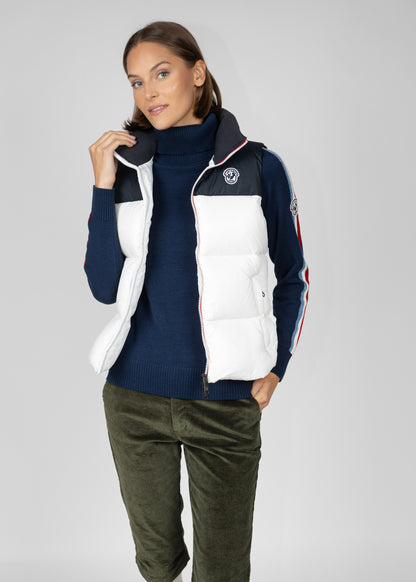Coco down vest W white