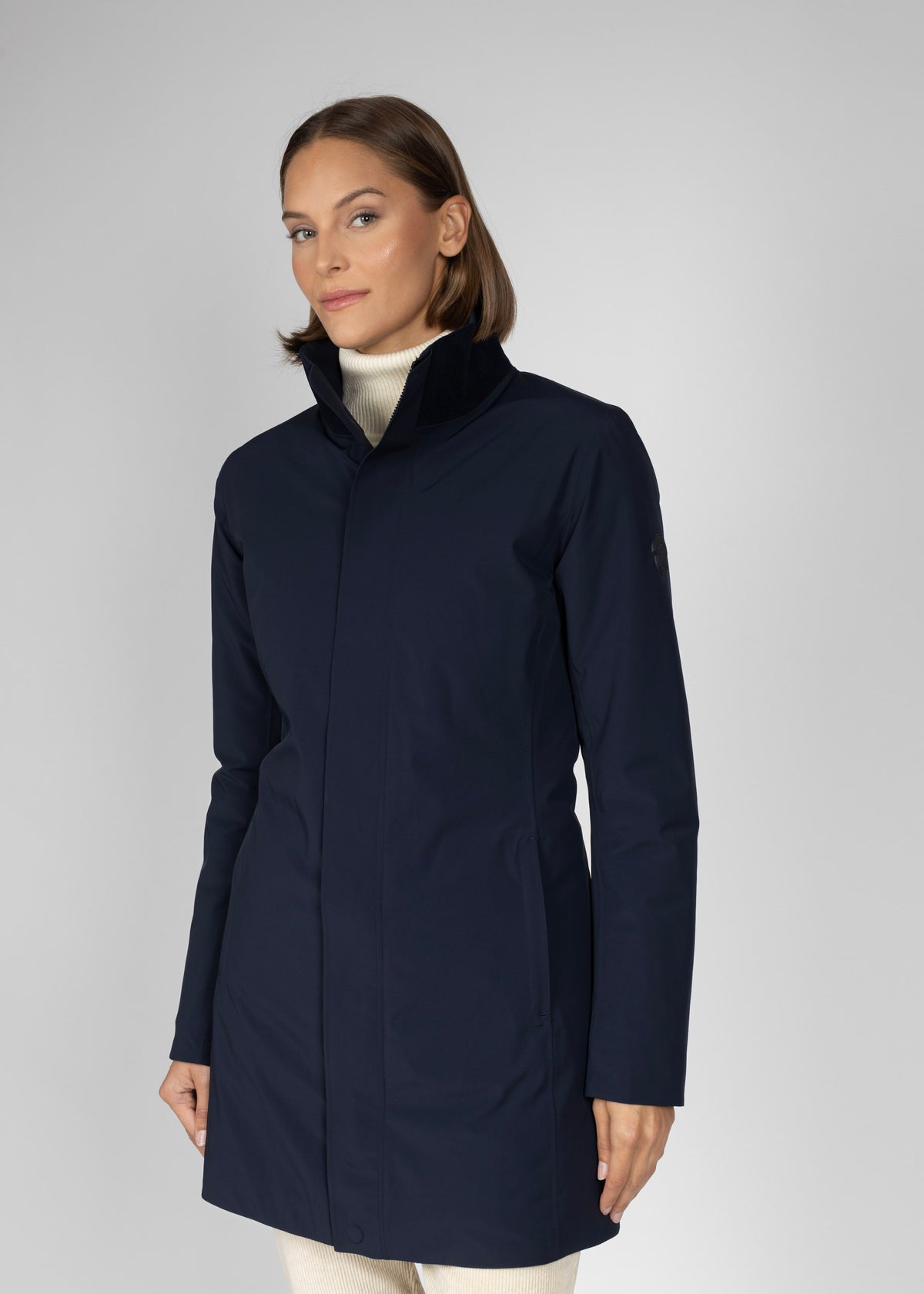 Chanel winter coat W navy
