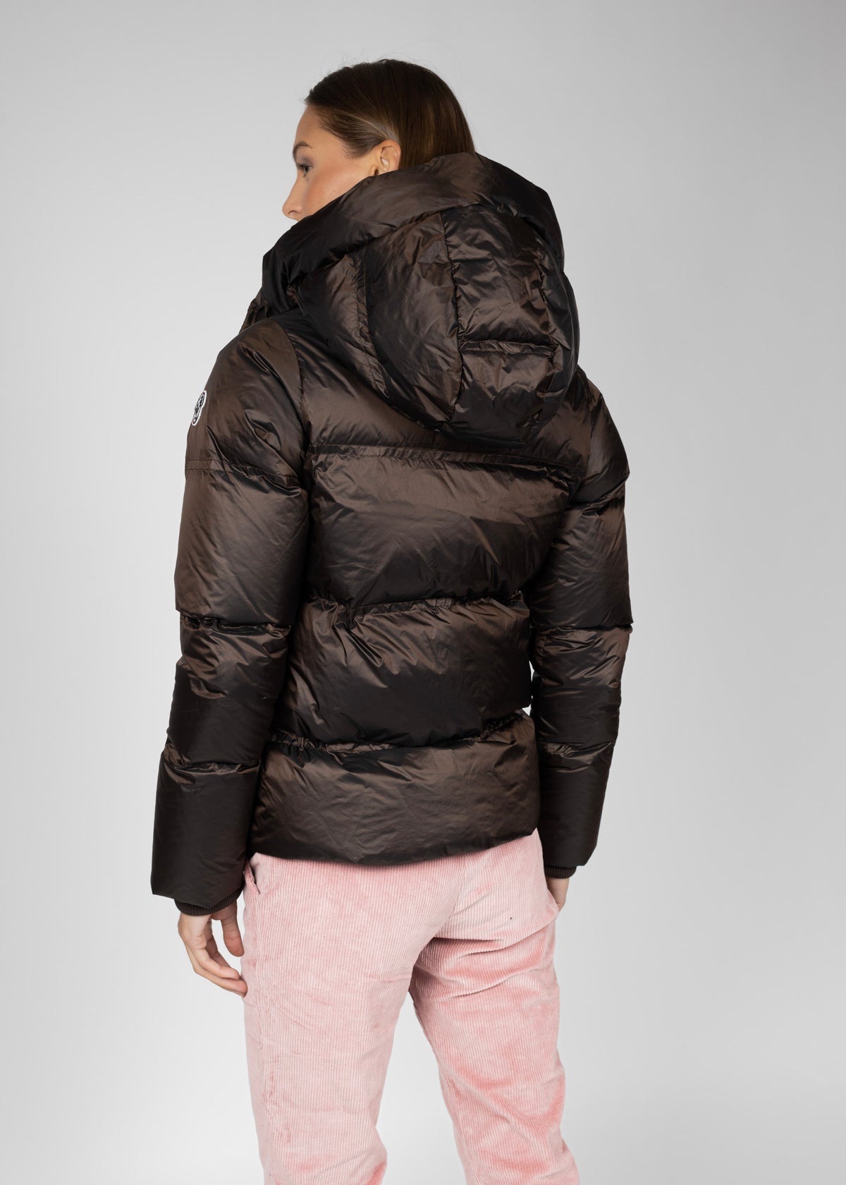 Kristine down jacket W dark brown
