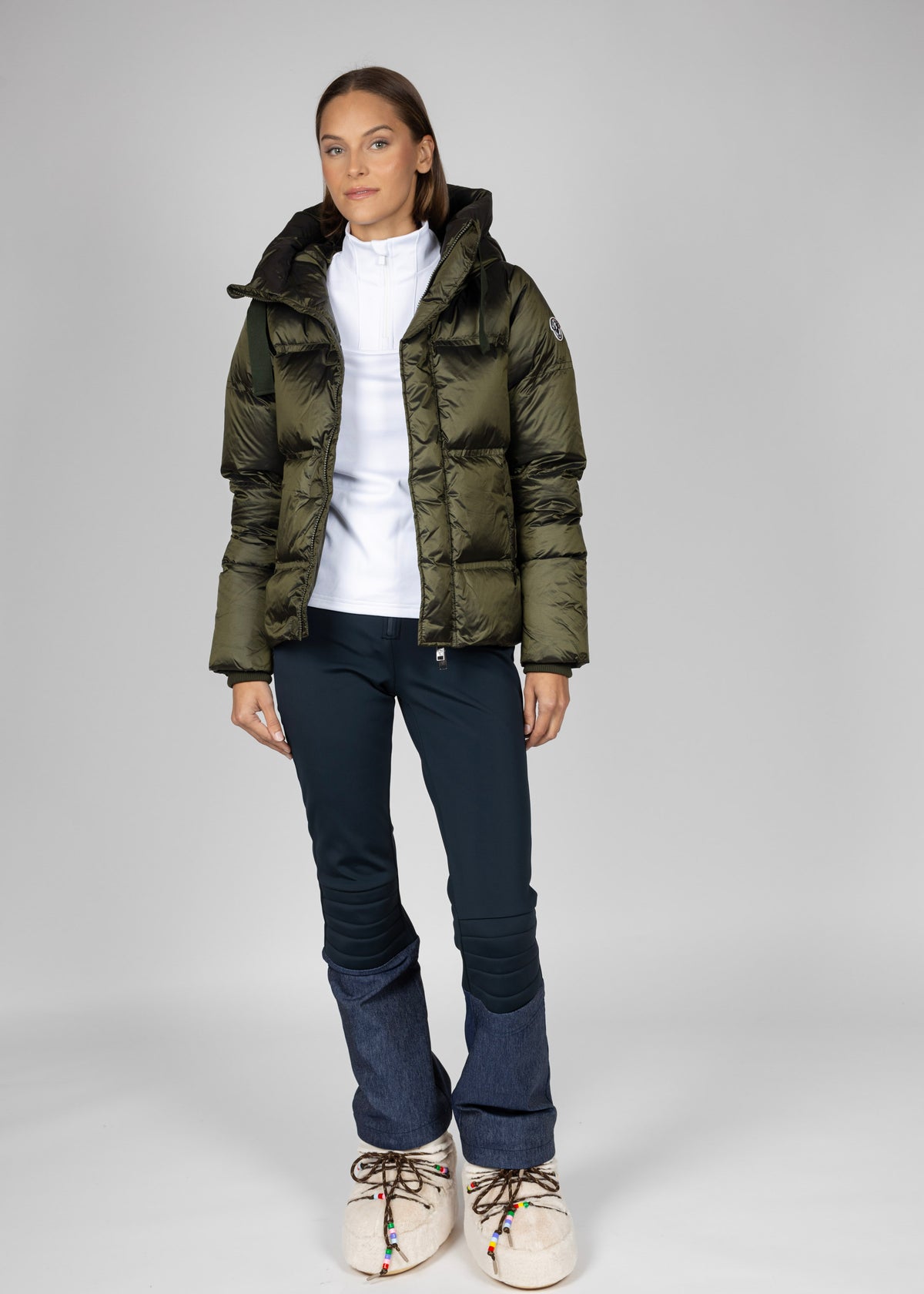 Kristine down jacket W forest night