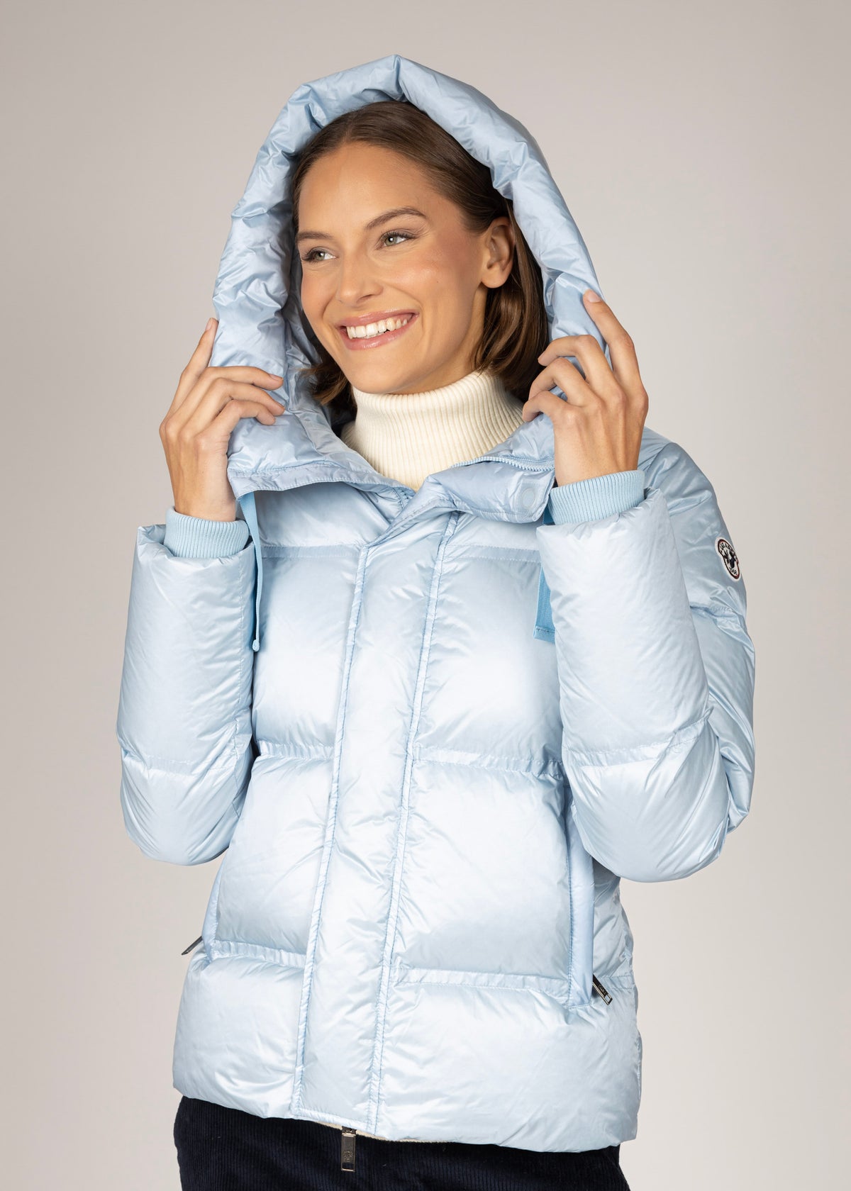 Kristine down jacket W light blue