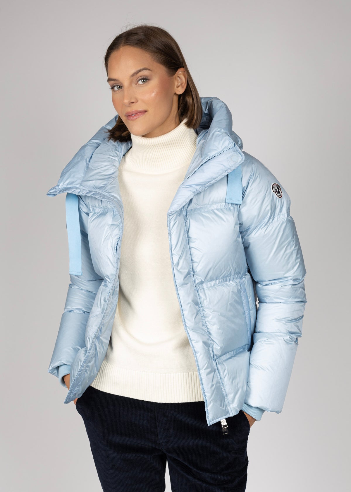Kristine down jacket W light blue