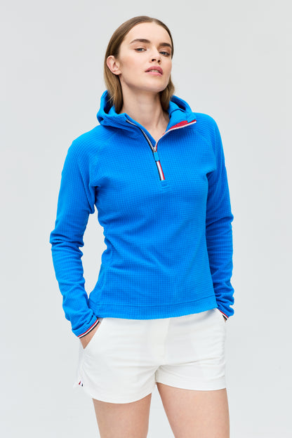 Cherie fleece grid hoody W