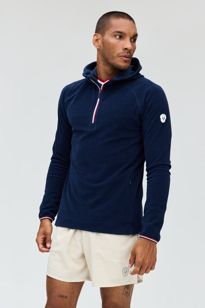 Chase fleece grid hoody M