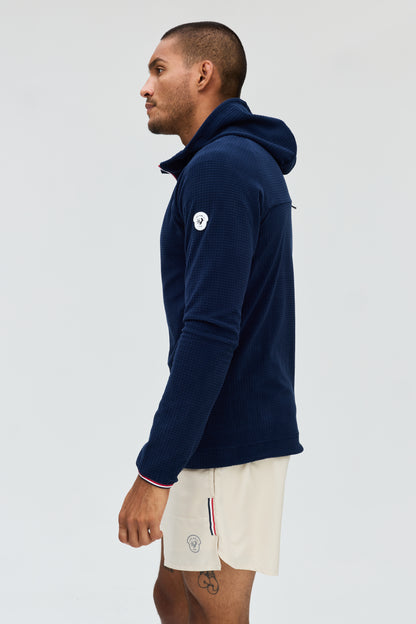 Chase fleece grid hoody M
