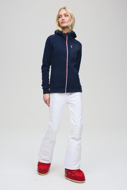 Geneva fleece zip hood W