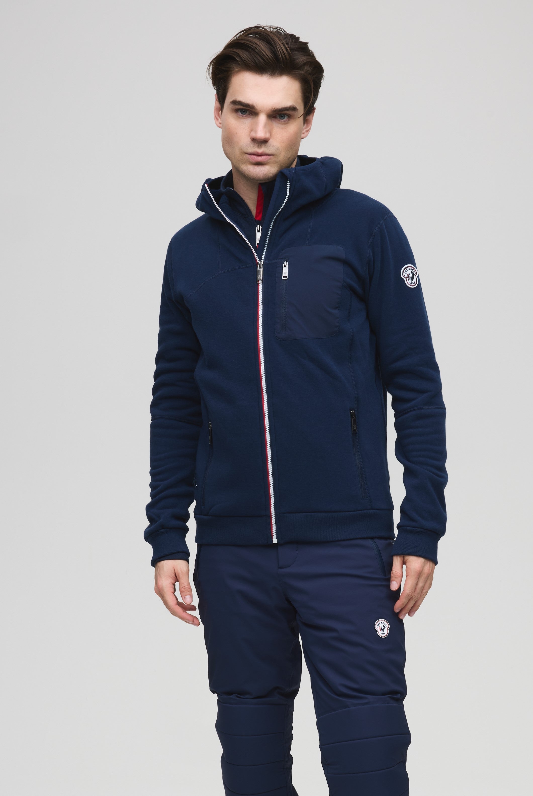 Gerard fleece zip hood M