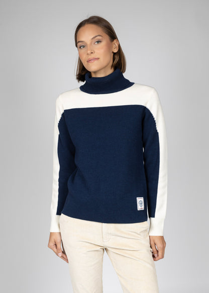 Odette roll neck W navy
