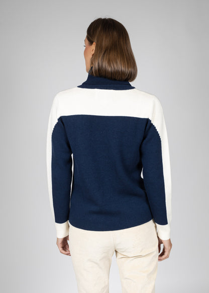 Odette roll neck W navy