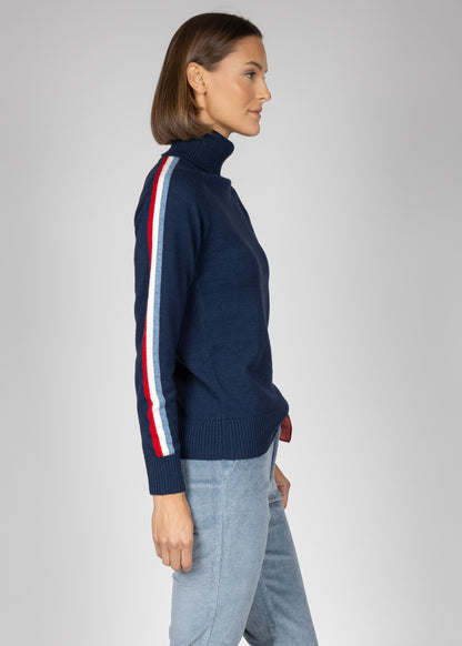 Aline roll neck W navy