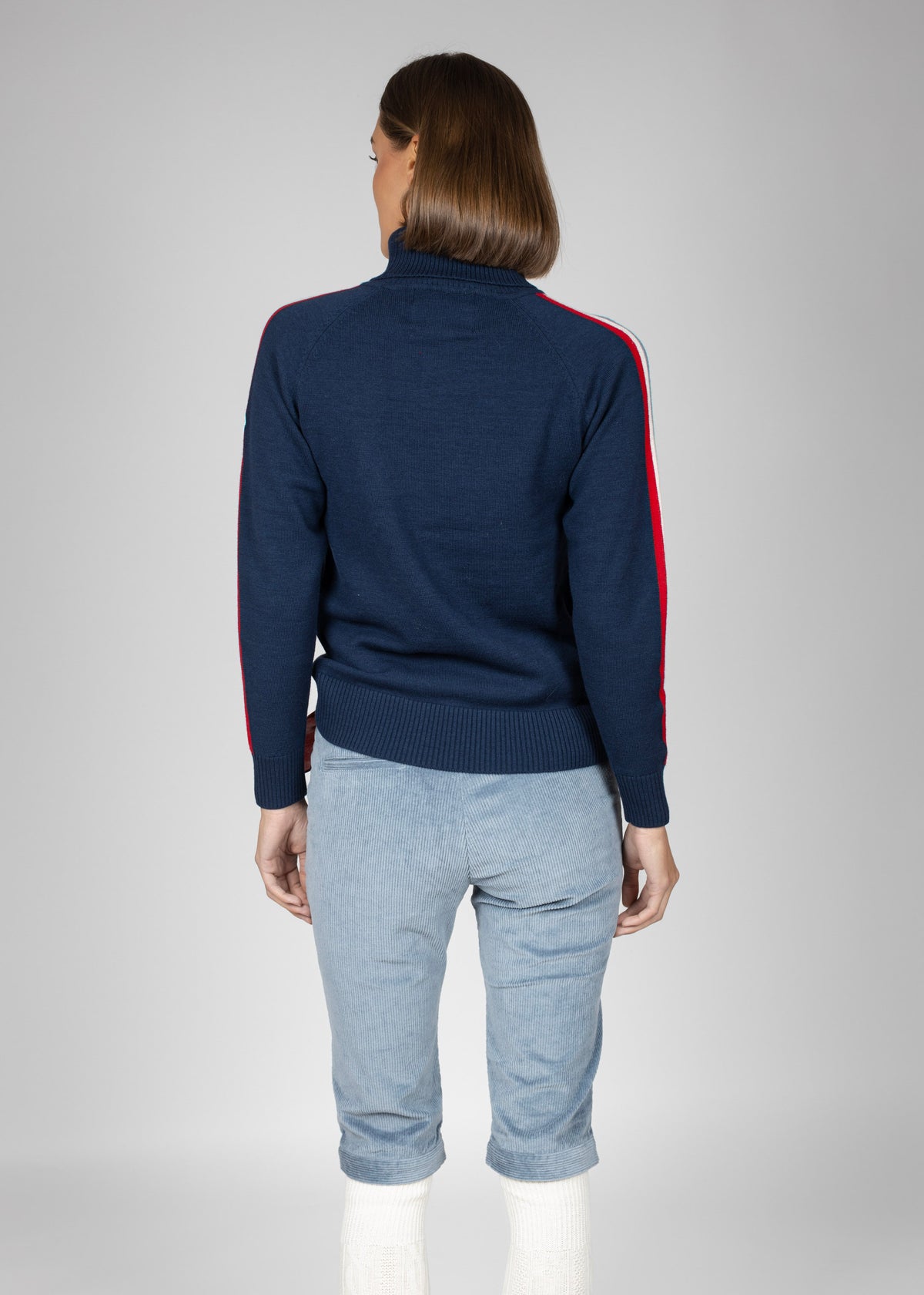 Aline roll neck W navy