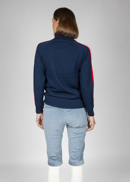 Aline roll neck W navy
