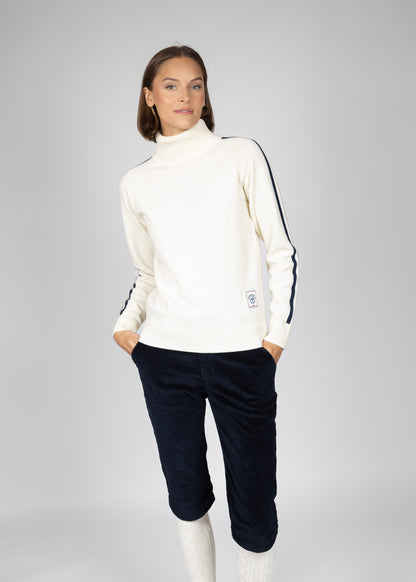 Aline roll neck W white
