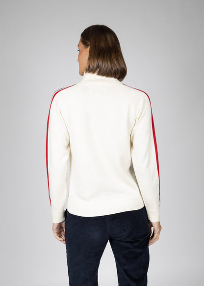 Aline roll neck W white